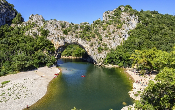 Pont D'Arc am Fluss Ardèche