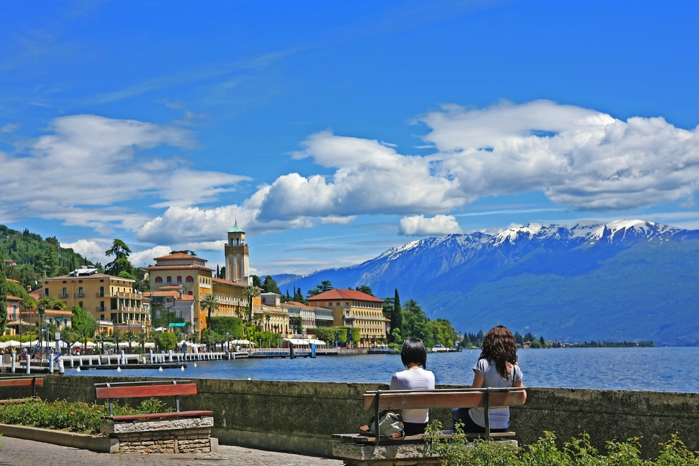 Gardone Riviera am Westufer des Gardasees nahe Salò, Italien